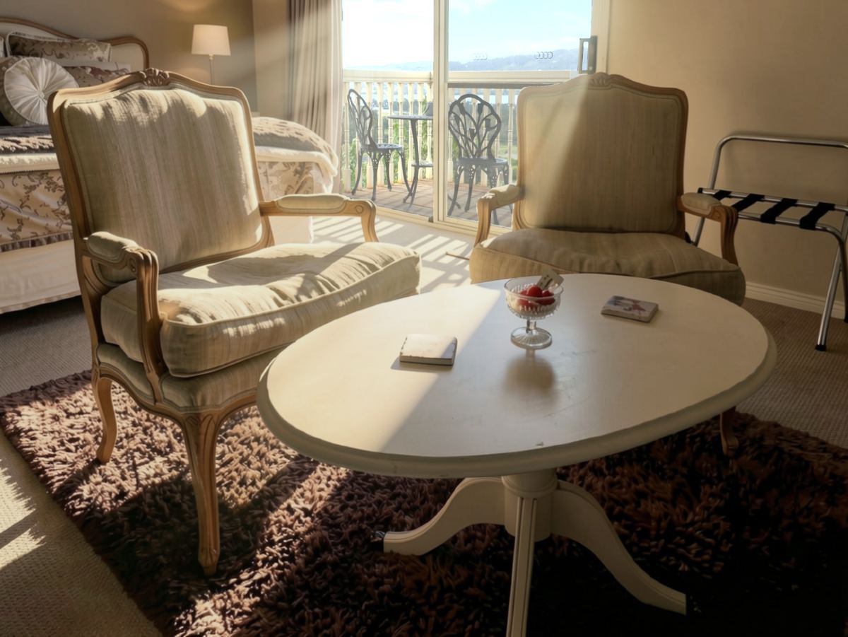 Two armchairs and the window